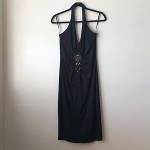 NEW David Meister- size 4 halter cocktail dress